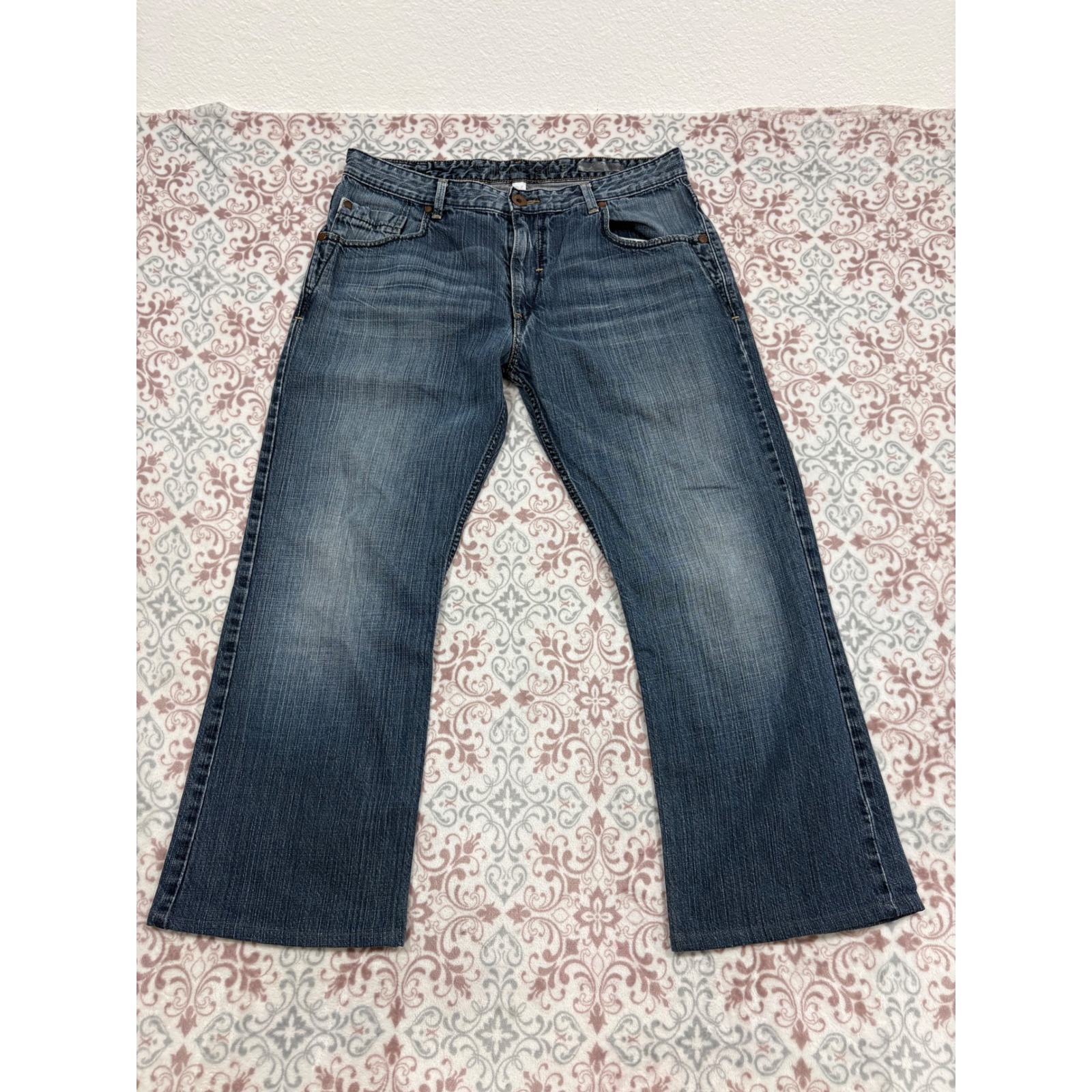 Levis Silvertab Bootcut Jeans Mens 36 Medium Wash Blue Denim Relaxed Fit 36x30